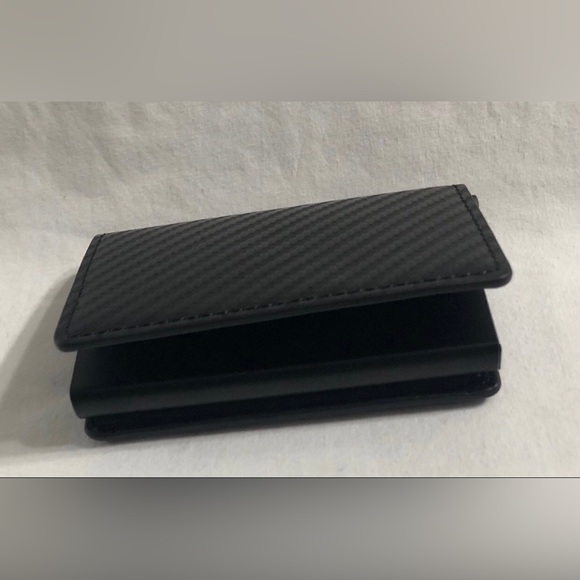 Men’s wallet anti theft casual multi cards money slots. Black - Picture 5 of 8